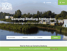 Tablet Screenshot of campingzeeburg.nl